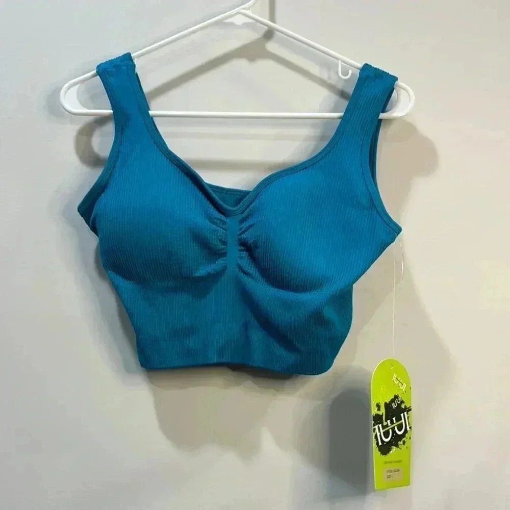 IUUI Juniors Athletic Tank Top Blue Size L NWT